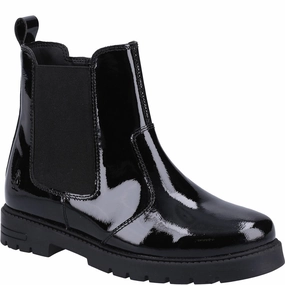Hush Puppies Laura Patent Senior School Boots Lake Side