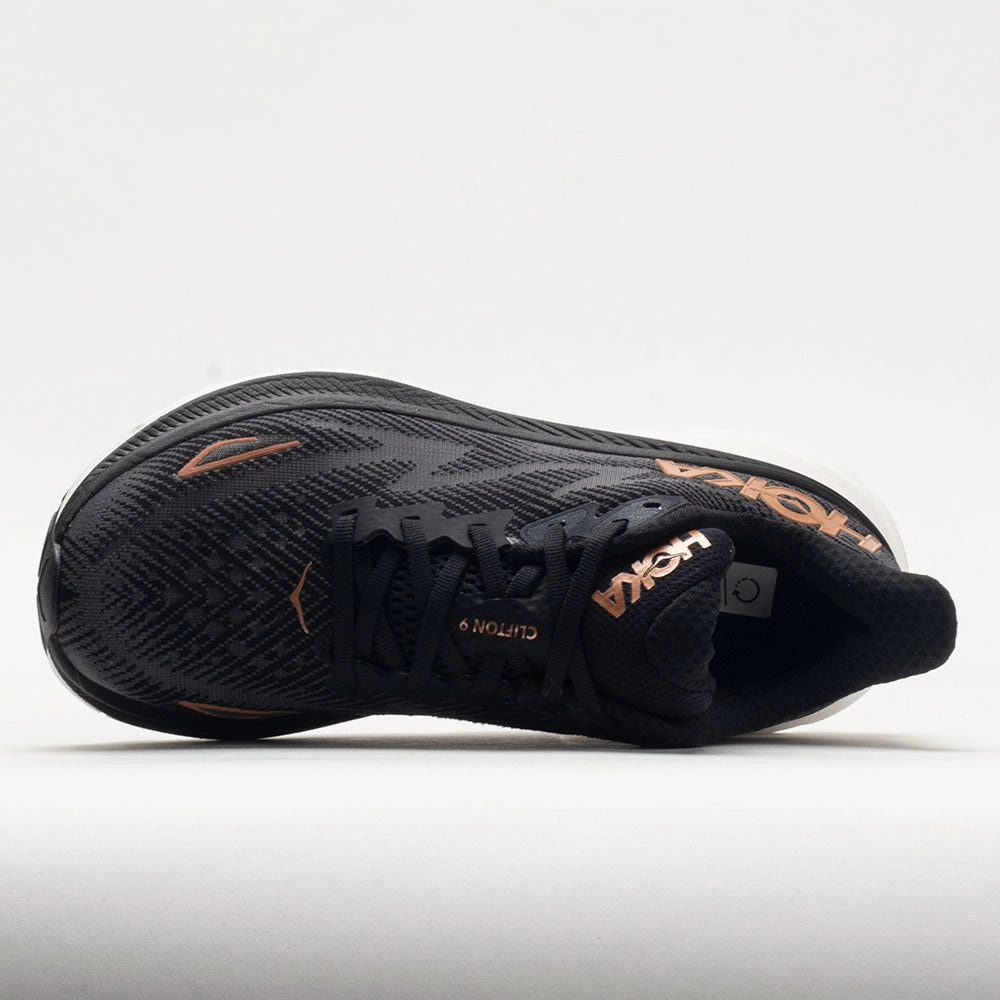 ShockDispersion Lightweight Feel HOKA Clifton 9 Women's  Black/Copper