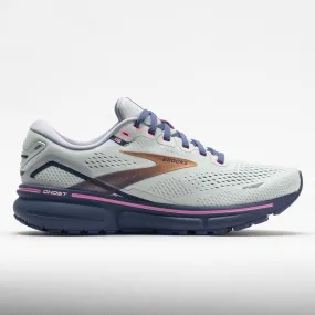 Brooks Ghost 15 Women's  Spa Blue/Neo Pink/Copper logo - engraved shoes