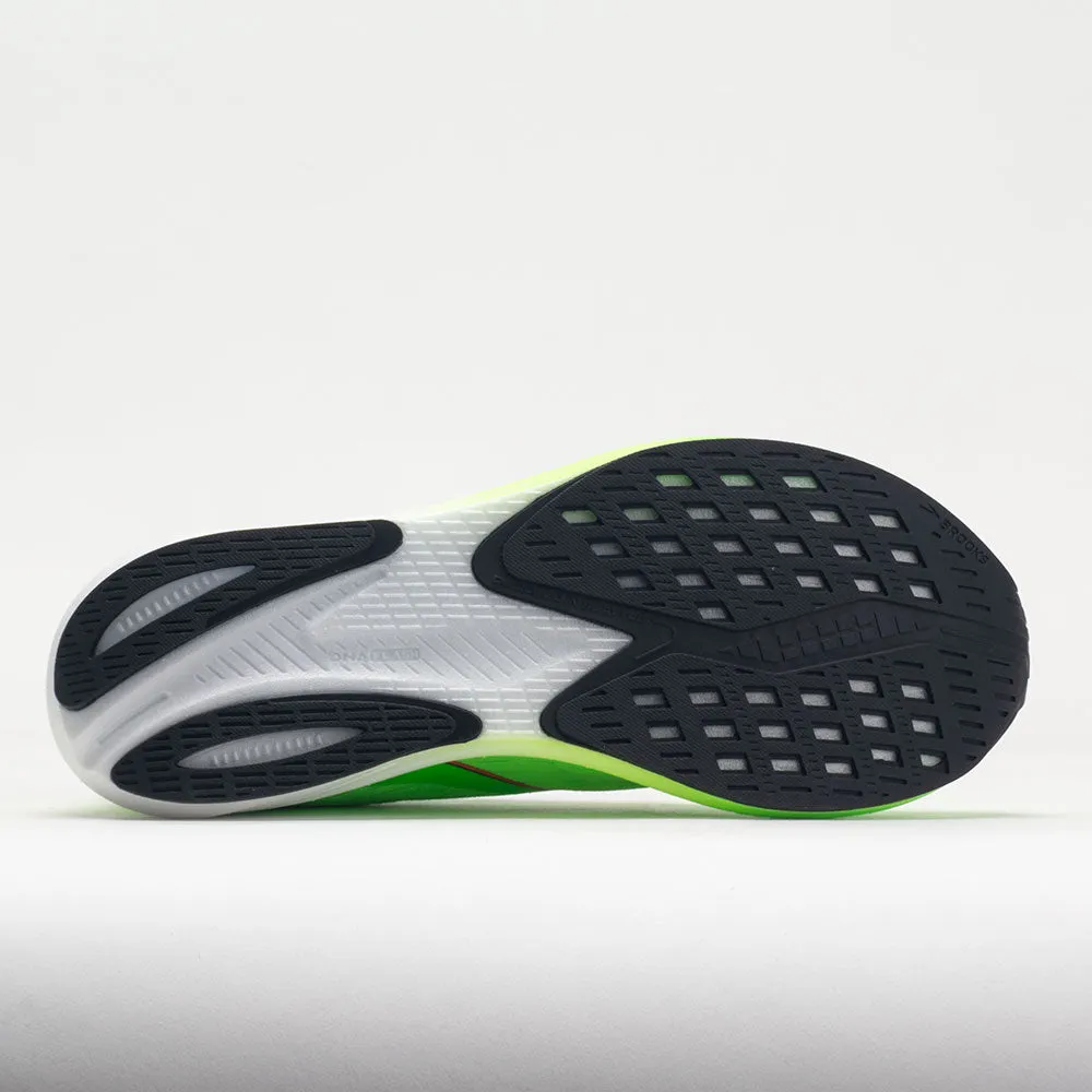 Icy Terrain Brooks Hyperion Men's  Green Gecko/Red Orange/White