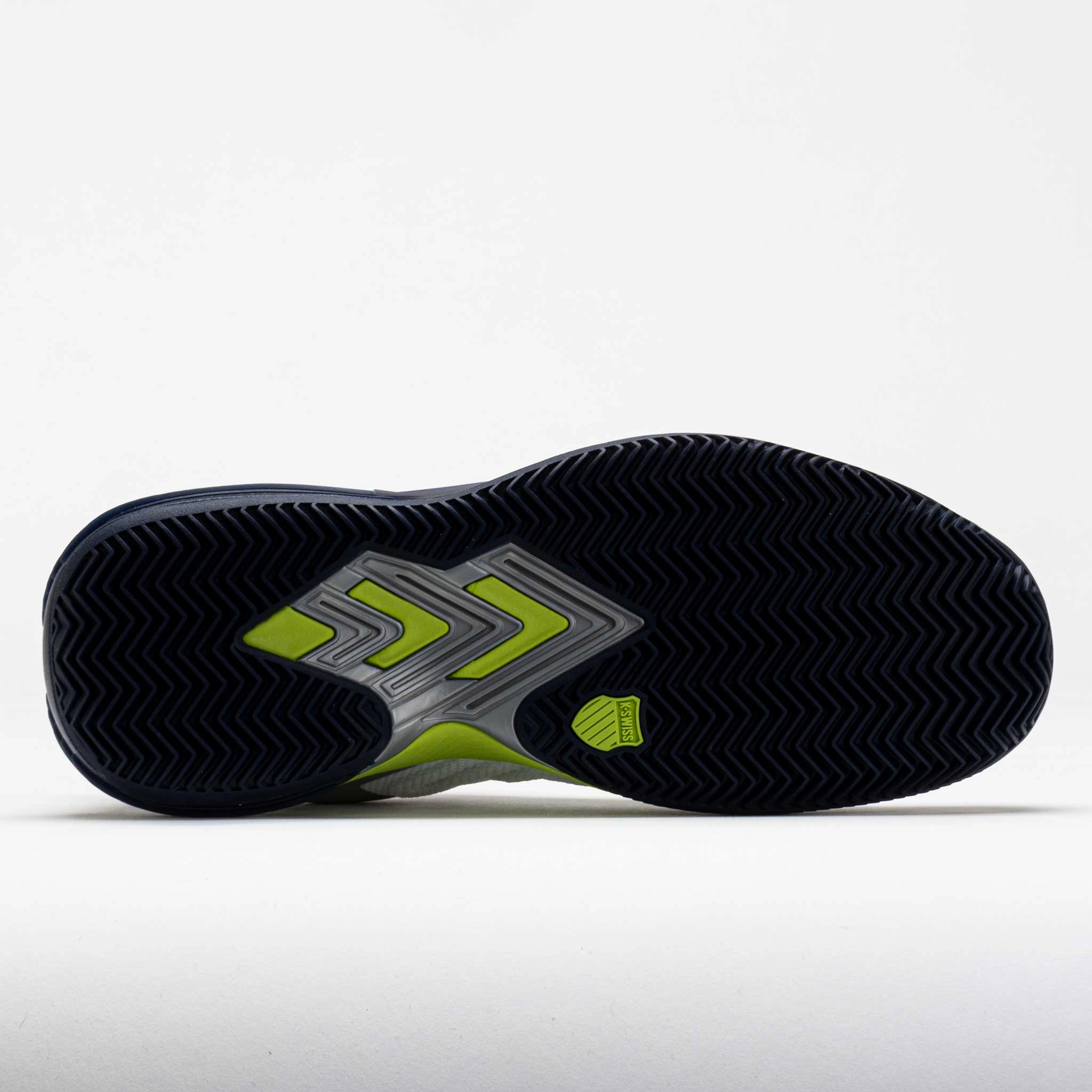 K-Swiss Ultrashot 3 Clay Men's  White/Peacoat/Lime Green running in mountains Daily