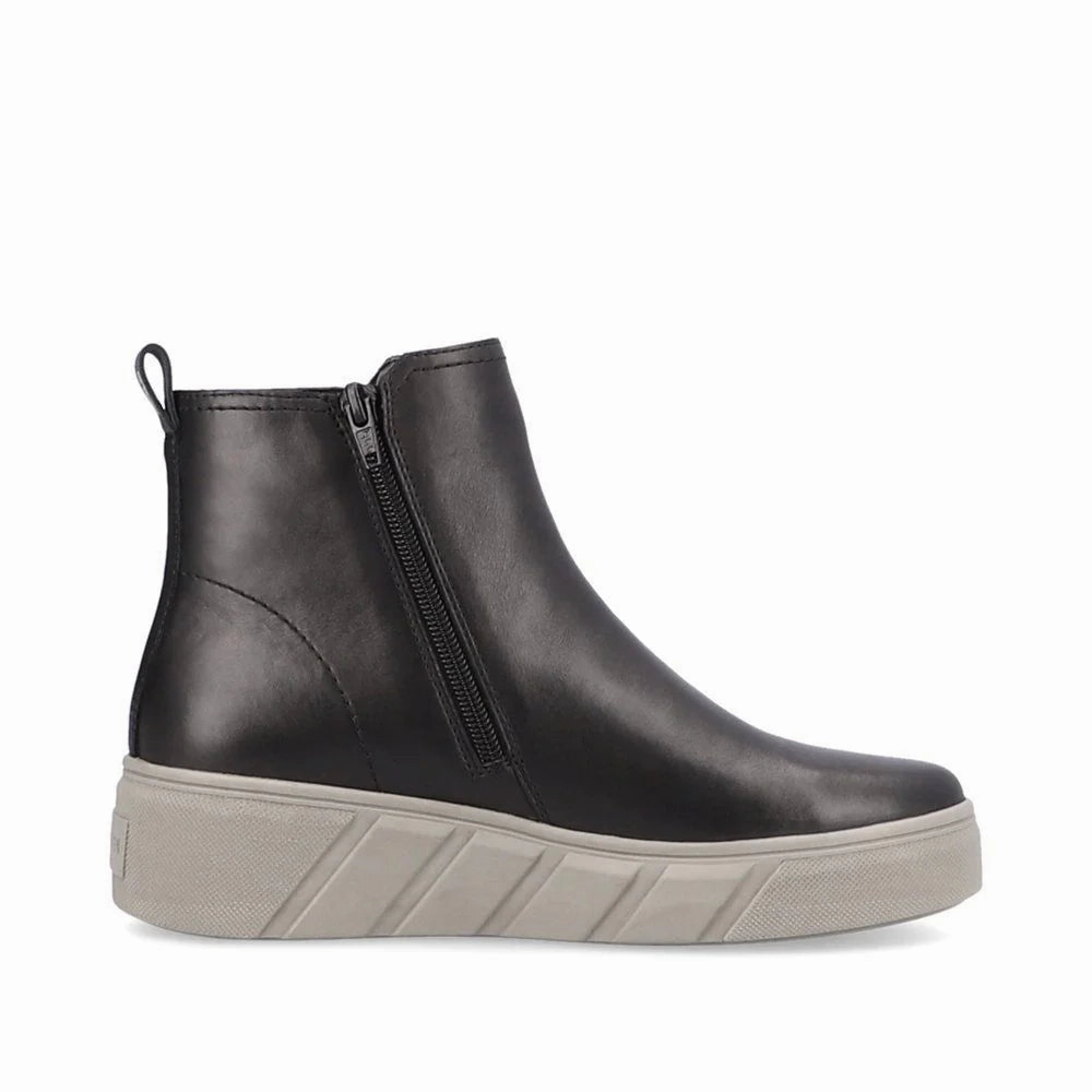 W0562-00 Black Ankle Boot Industrial Site