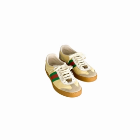 Motion Ready Gucci Tricolor Leather and Suede G74 Sneakers Size 37 1/2