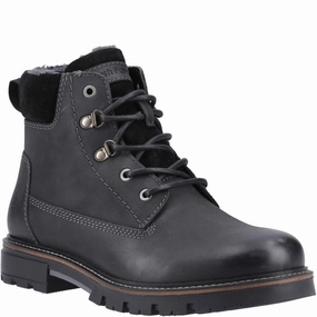 Travel Essential Comfort Walk Hush Puppies Pier Shearling Lace Boot