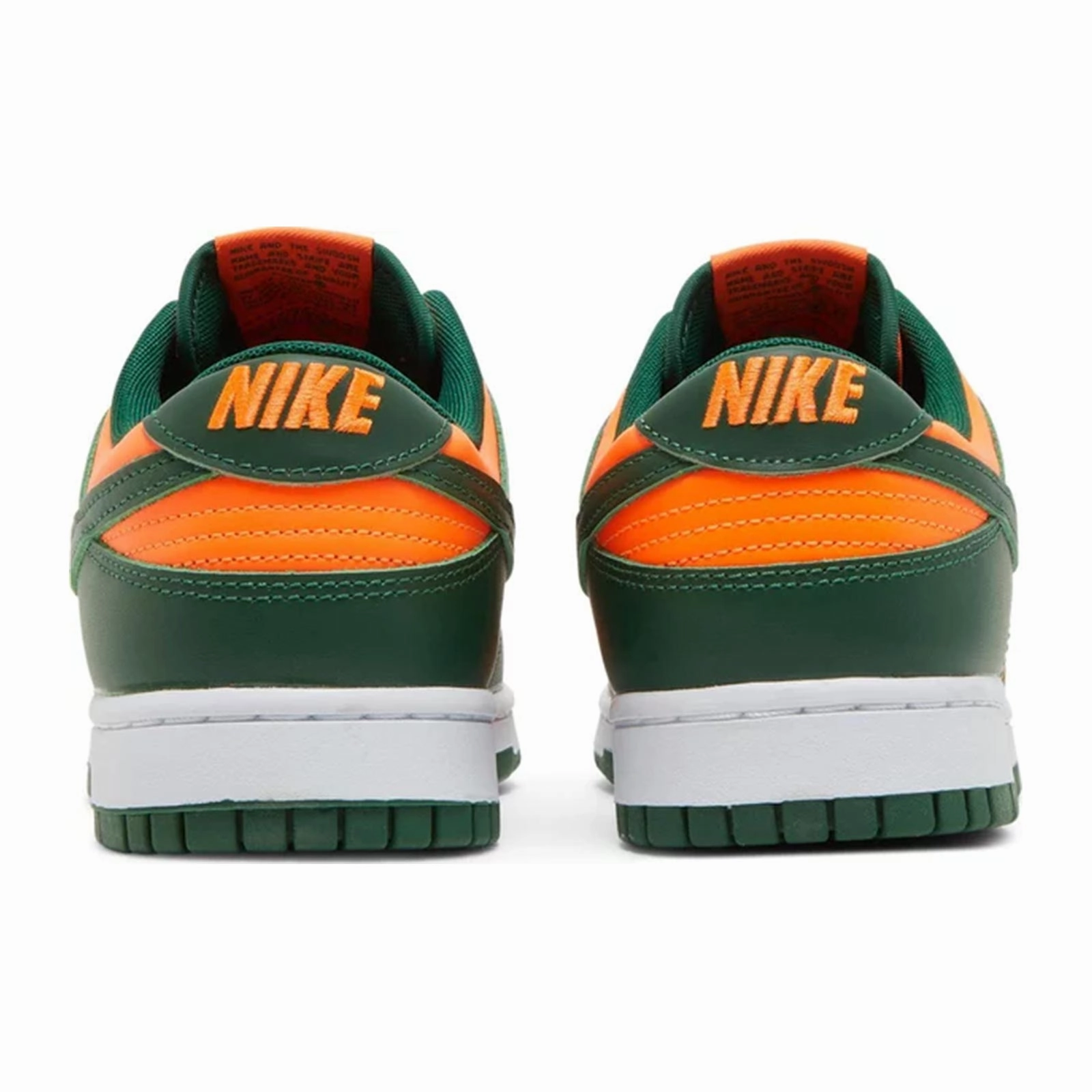 Flexible Support Nike Dunk Low, Miami Hurricanes