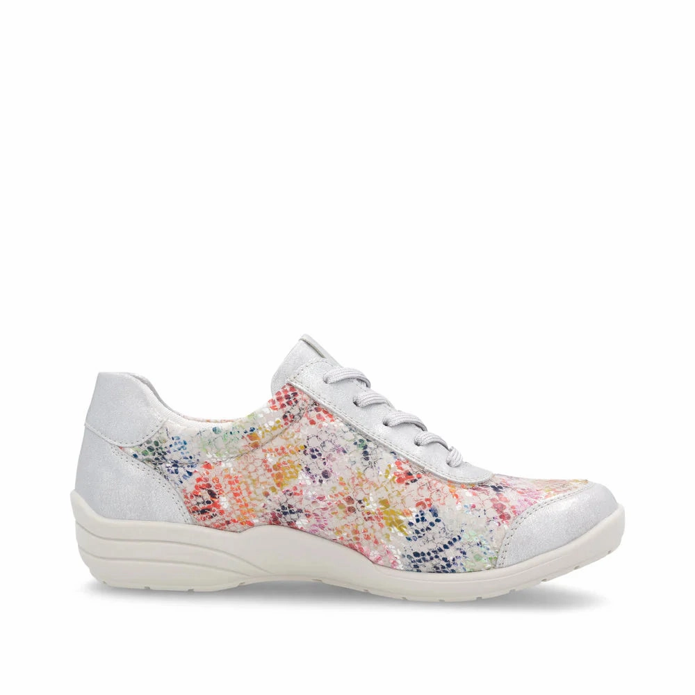 R7637-40 Floral Multi Lace/Side Zip Bend Hike