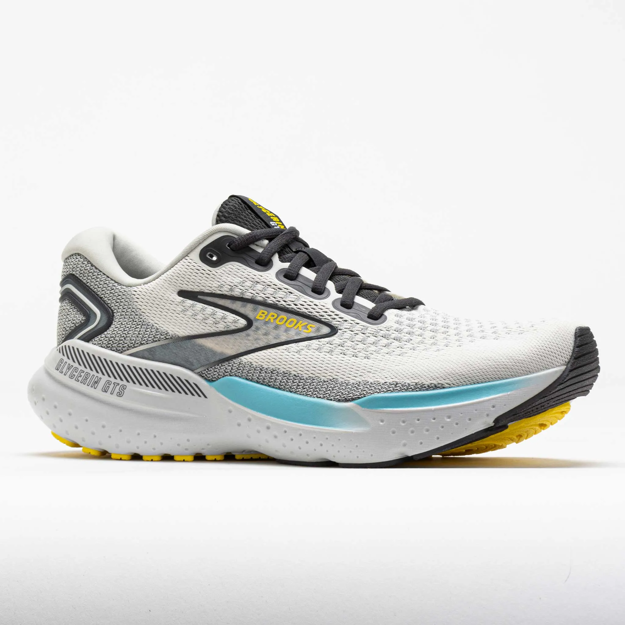 Energy absorbing professional runners' shoes option Brooks Glycerin GTS 21 Men's  Coconut/Forged Iron/Yellow