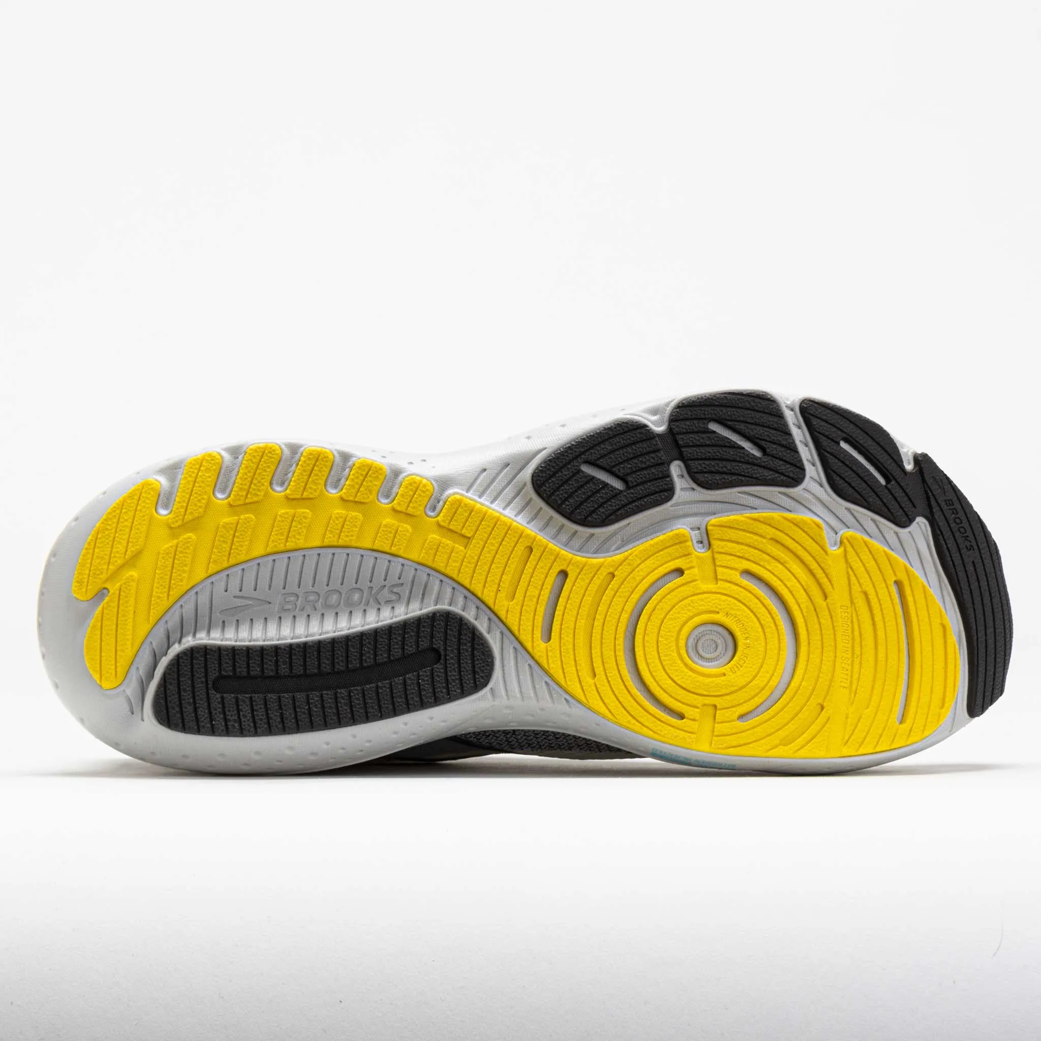 Brooks Glycerin GTS 21 Men's  Coconut/Forged Iron/Yellow running in the city fartlek - running shoes