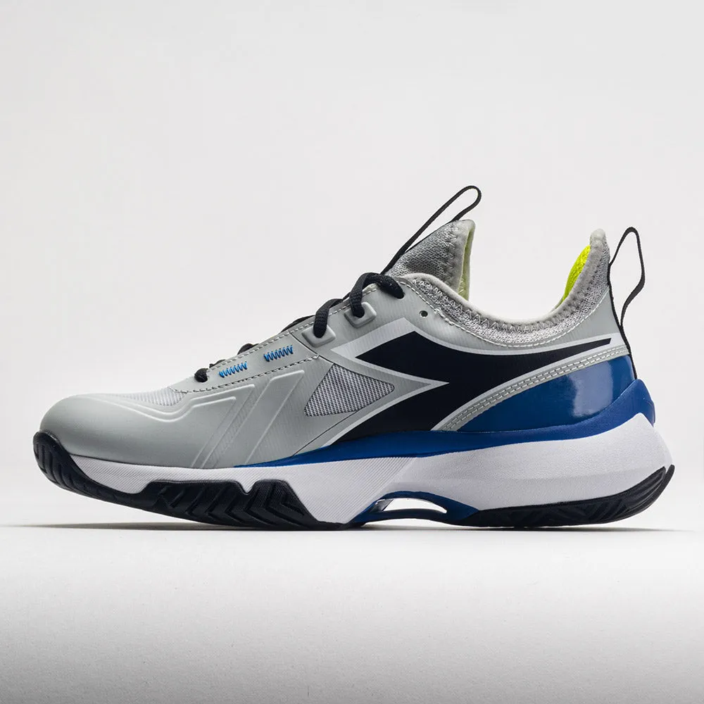 Diadora Finale AG Men's  Silver DD/Black/Deja Vu Blue warm - weather Durable Build