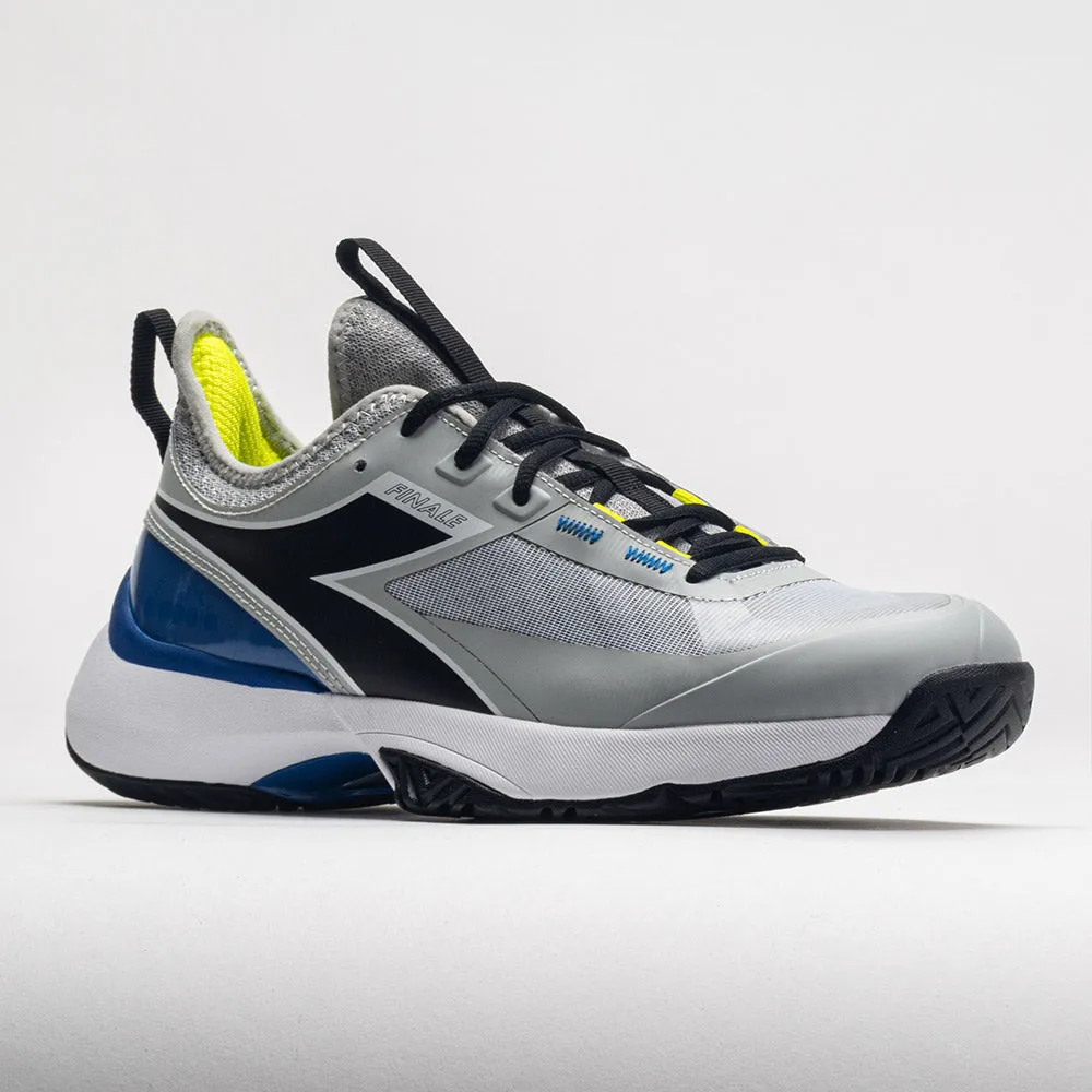training shoe equipment Diadora Finale AG Men's  Silver DD/Black/Deja Vu Blue