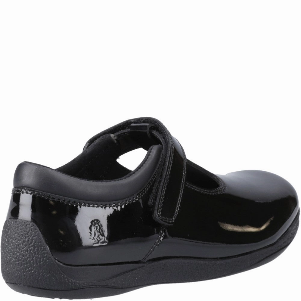 Durable Feel Hush Puppies Caitlin T-Bar Patent Senior School Shoes