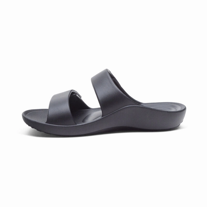 Women's Kaia Two Band Slide Black Low Weight