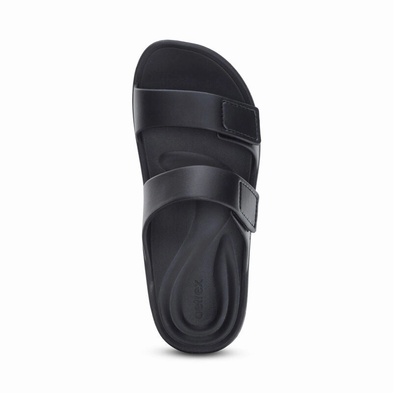 Sandal Straps All-Purpose Comfort Women's Kaia Two Band Slide Black