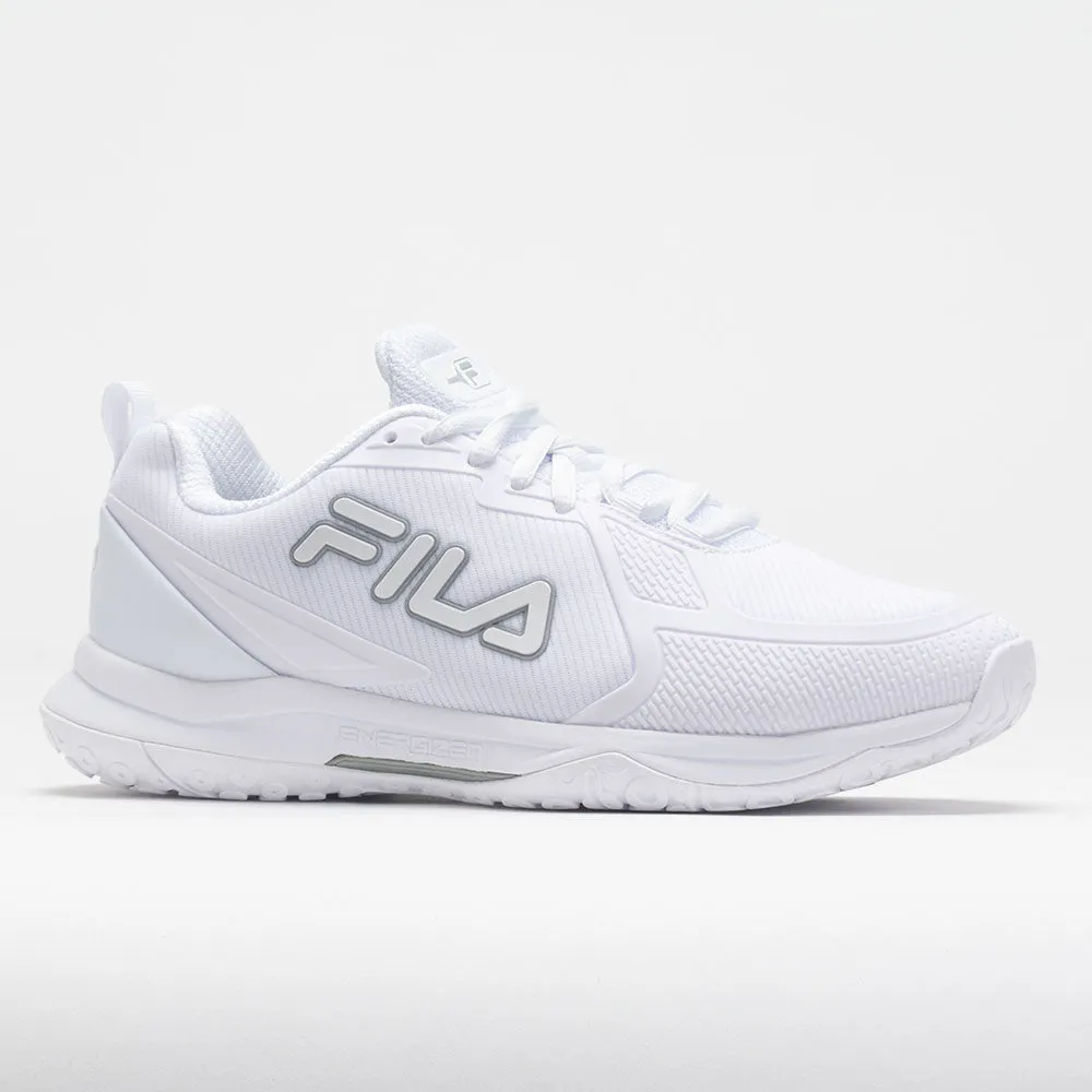 low - arch support shoes Fila Volley Burst Women's  White/White/Metallic Silver