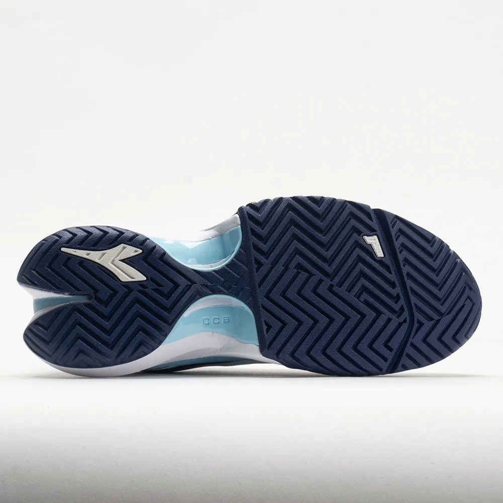 Diadora Finale AG Women's  White/Blue Print cloudy - day shoes dance - themed running wear