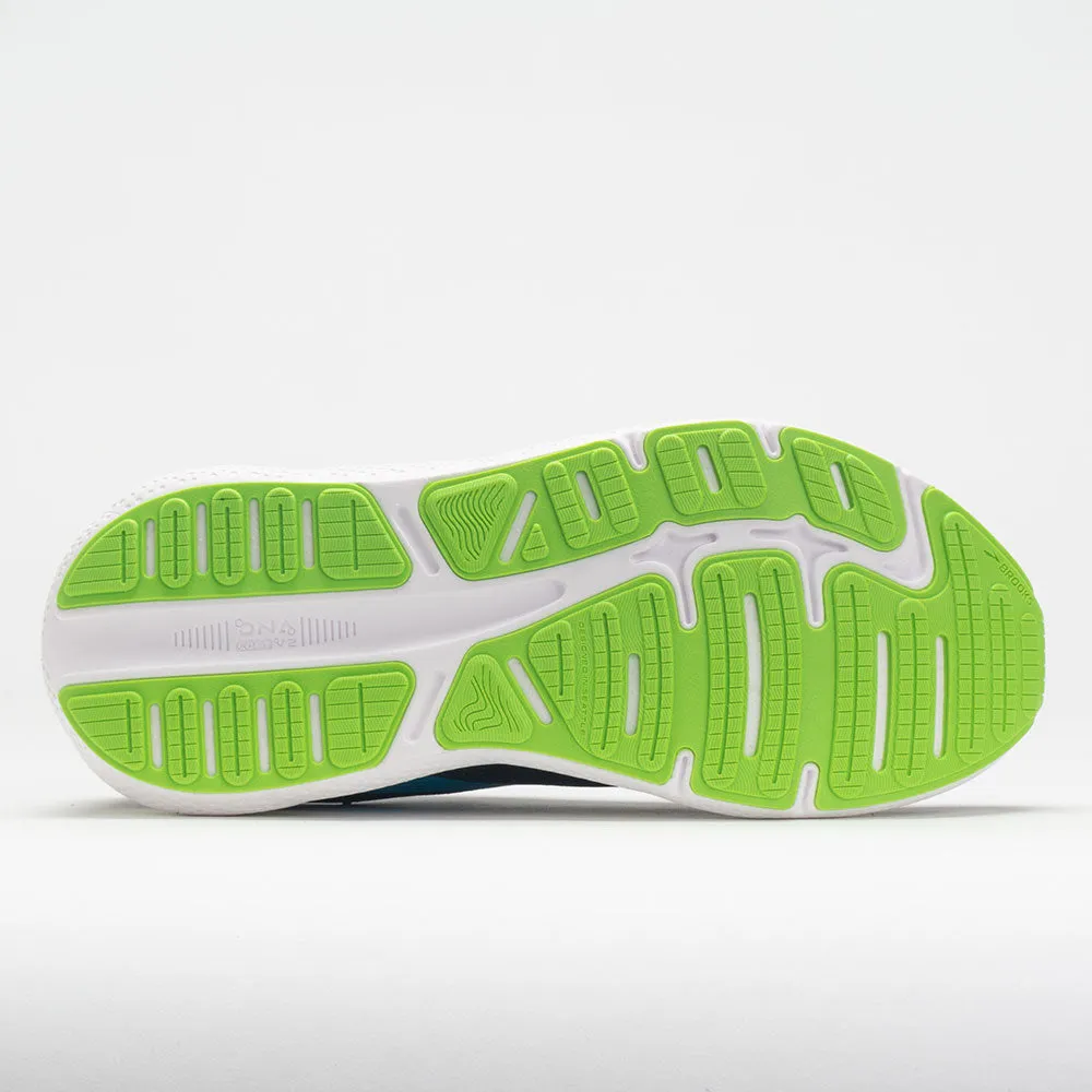 printed running wear Injury recovery Brooks Ghost Max Men's  Black/Atomic Blue/Jasmine