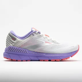 single - density sole shoes comedy - themed running shoes Brooks Adrenaline GTS 22 Women's  White/Coral/Purple