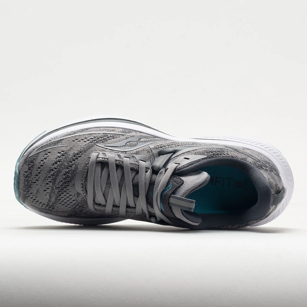 running in dusty tracks shoes ventilated upper running shoes Saucony Omni 21 Women's  Alloy/Rainfall