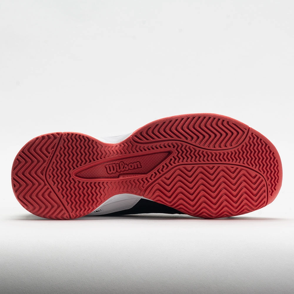 Wilson Rush Pro 4.0 Junior  Quick Lace Black/White/Poppy Red Forefoot - striker