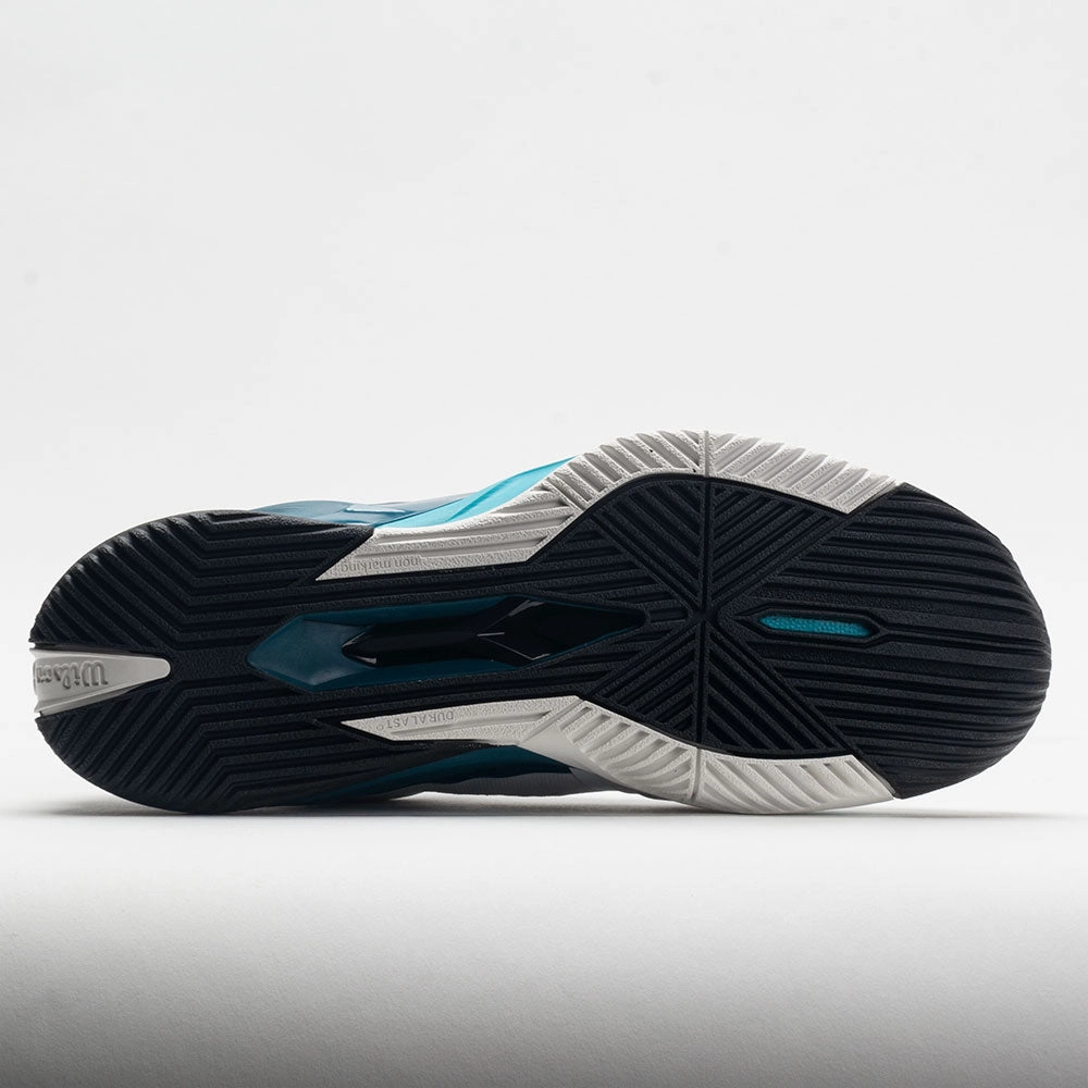 Wilson Rush Pro 4.0 Men's  White/Blue Coral/Blue Atoll Autumn gel - cushion shoes