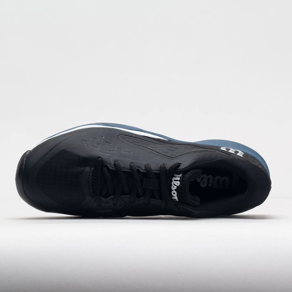 Wilson Rush Pro Ace Clay Men's  Black/China Blue/White shock - dispersion shoes toe - spring shoes