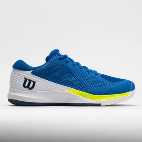 flat - sole shoes Wilson Rush Pro Ace Men's  Lapis Blue/White/Safety Yellow