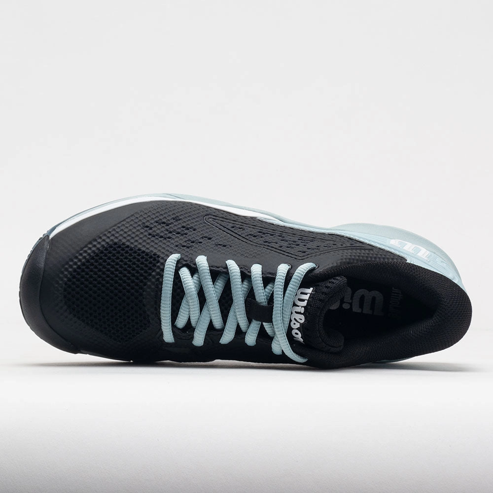 Wilson Rush Pro Ace Women's  Black/Sterling Blue/White smooth - surface - slipperiness shoes aesthetic - design shoes