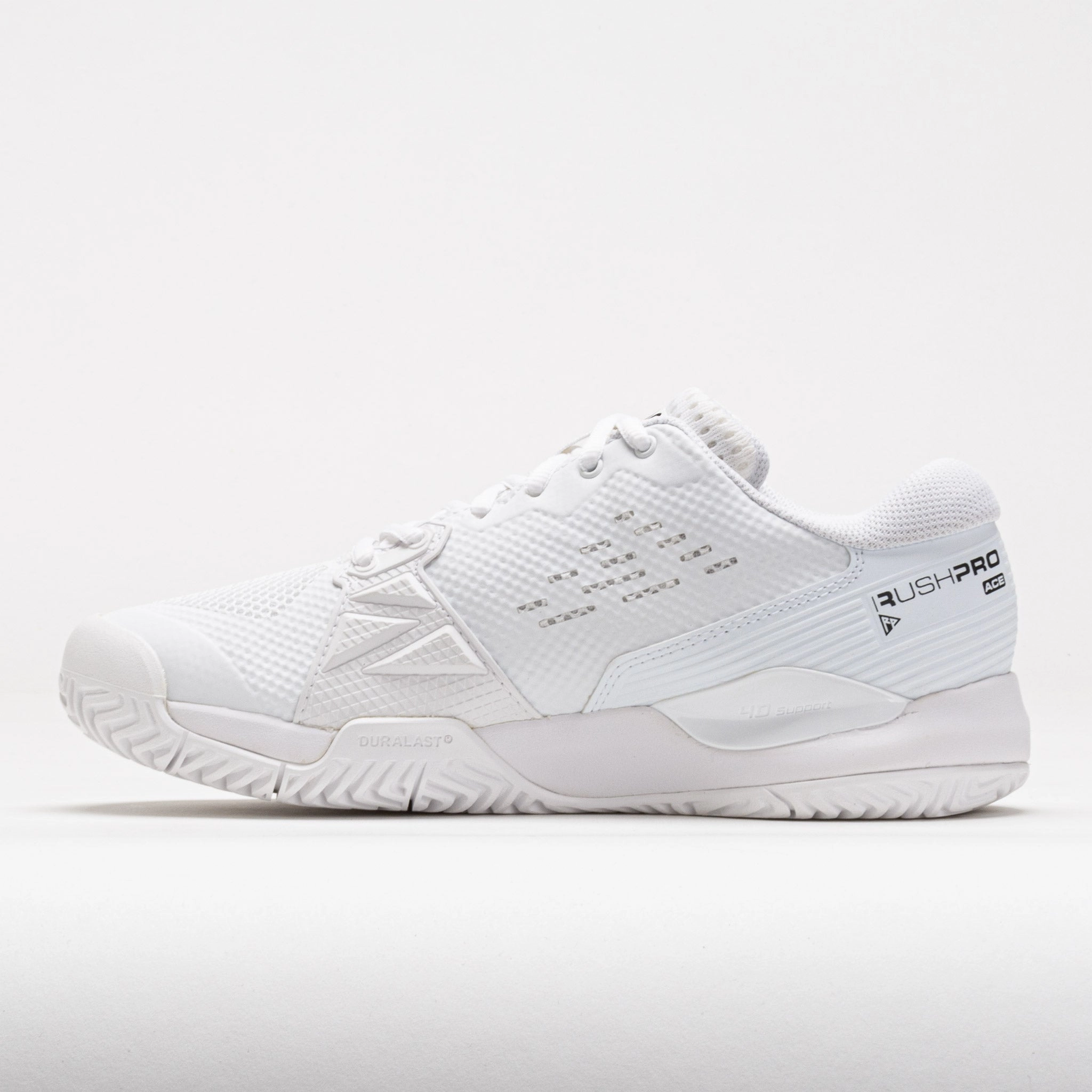 hook - and - loop - trimmed - design shoes Wilson Rush Pro Ace Women's  White/White/Black