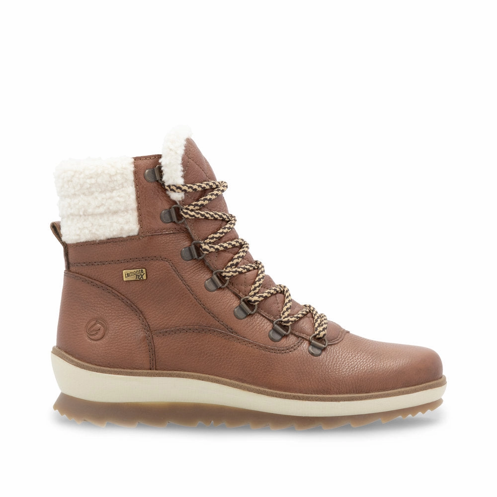 R8485-24 Amaretto Lace/Zip Lined RTex Lift Up Stylish Footwear