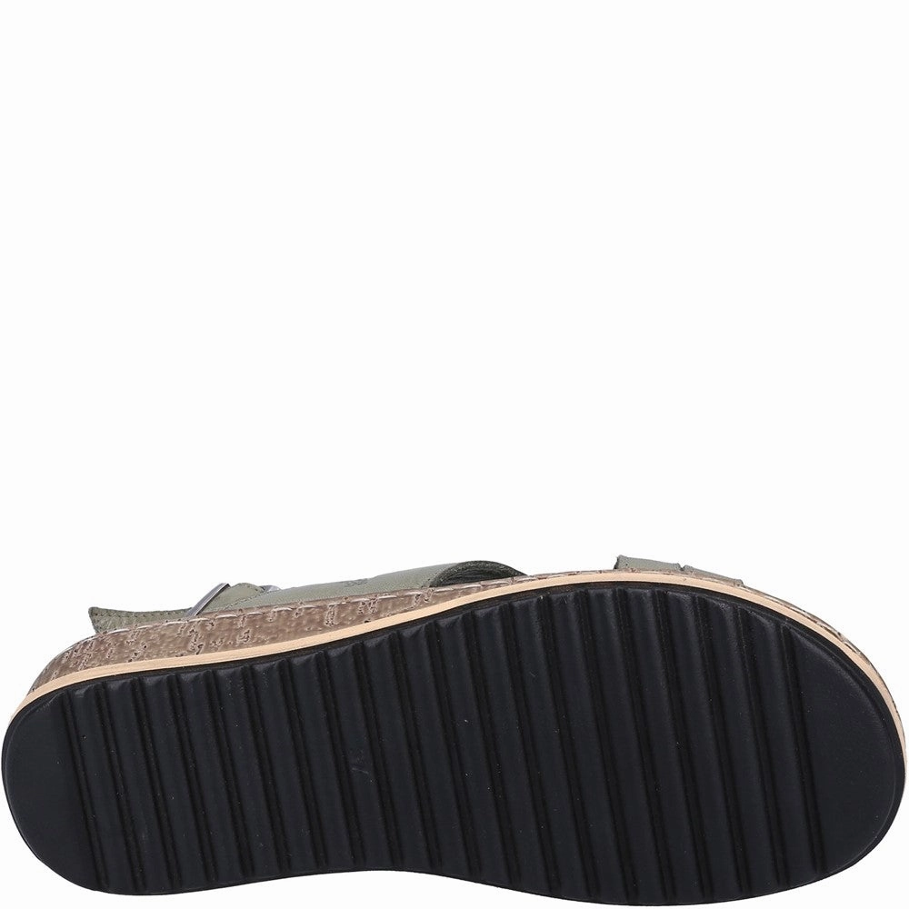 Hush Puppies Elena Cross Over Wedge Sandal Outdoors Ready