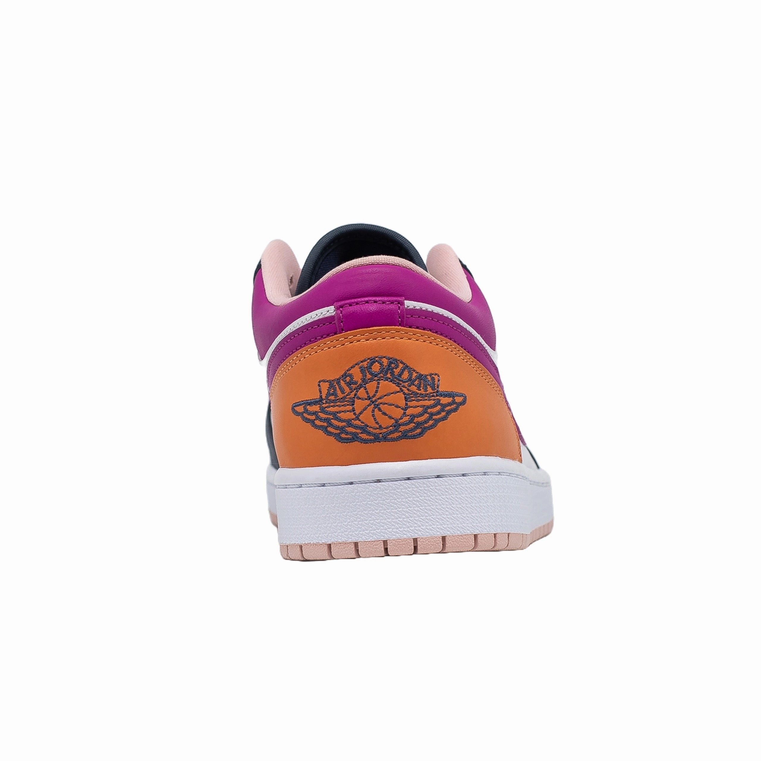 compression foam sustainable shoes Women's Air Jordan 1 Low, Mismatched- Purple Magenta