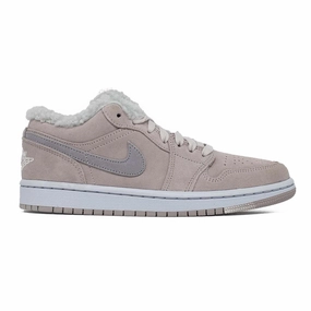 Women's Air Jordan 1 Low, SE Sherpa Fleece high - top style