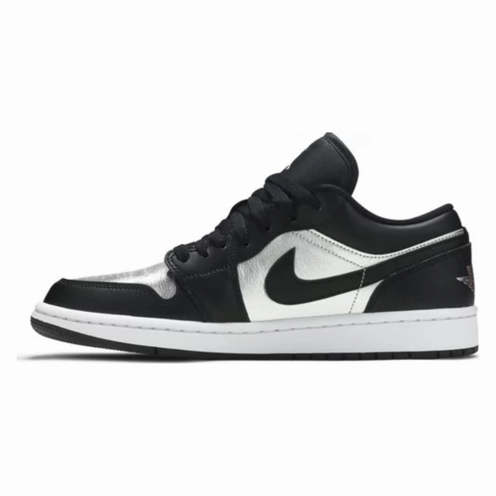 Running Club Women's Air Jordan 1 Low, Silver Toe