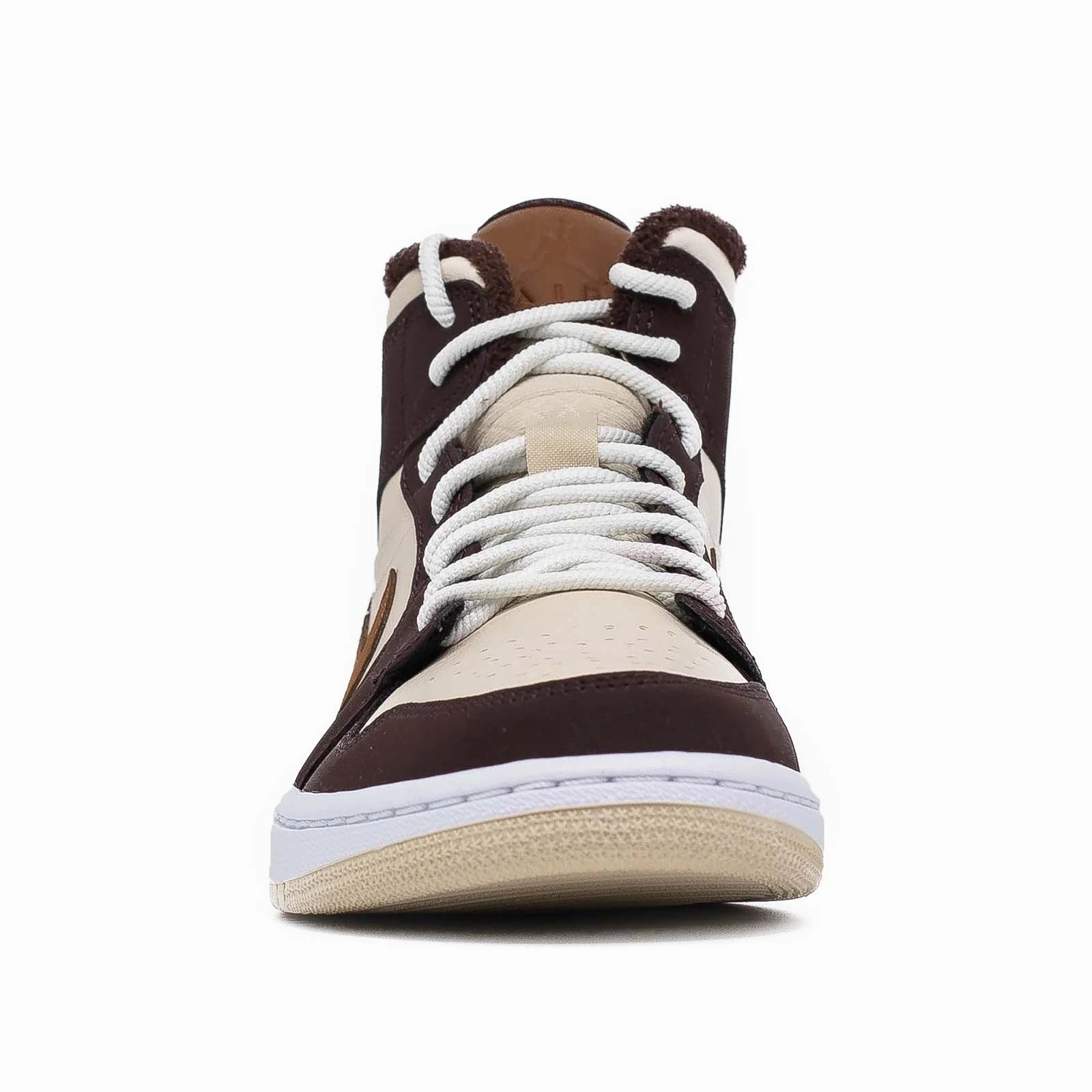 New Arrival Women's Air Jordan 1 Mid, SE Cream Dark Chocolate