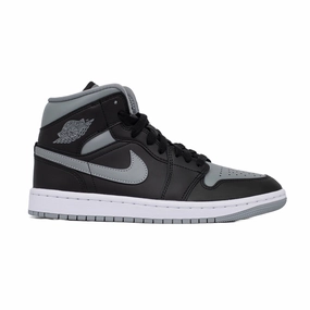 Women's Air Jordan 1 Mid, Shadow running in a wooden bridge area shoes