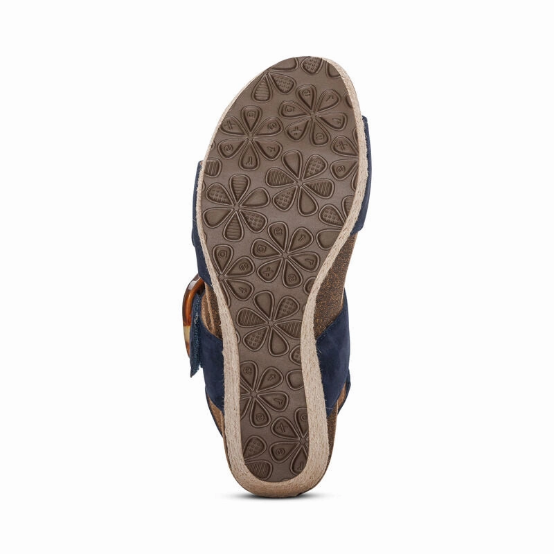 Women's Ashley Arch Support Wedge Navy Supportive