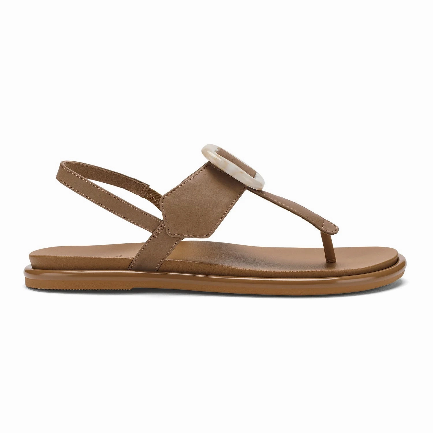 Women's La'i T-Bar Strappy Beach Sandal Tan/Tan Easy Look Breathable Sandals