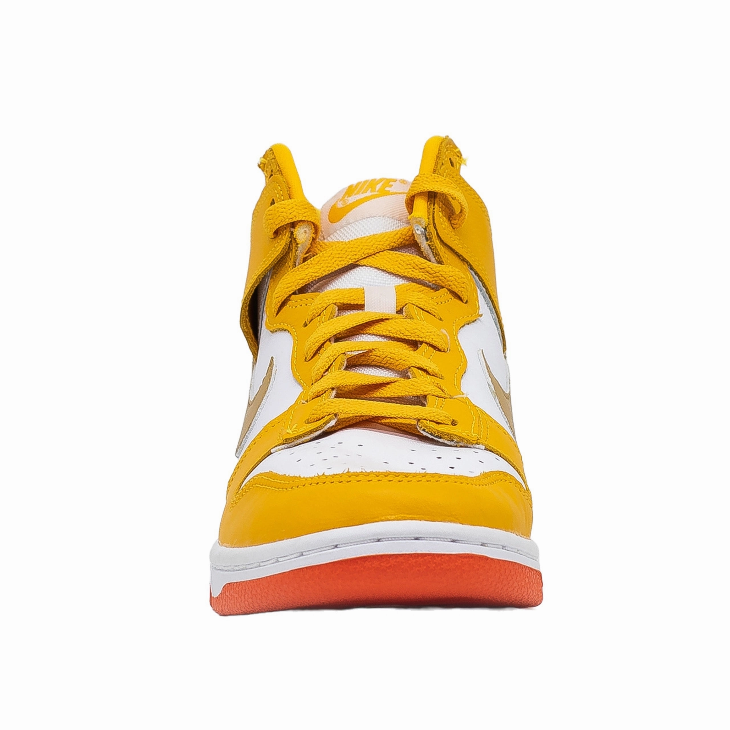 Synthetic Upper Women's Nike Dunk High, University Gold Orange