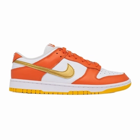 Workout Gear LeatherUpper Women's Nike Dunk Low, Orange University Gold