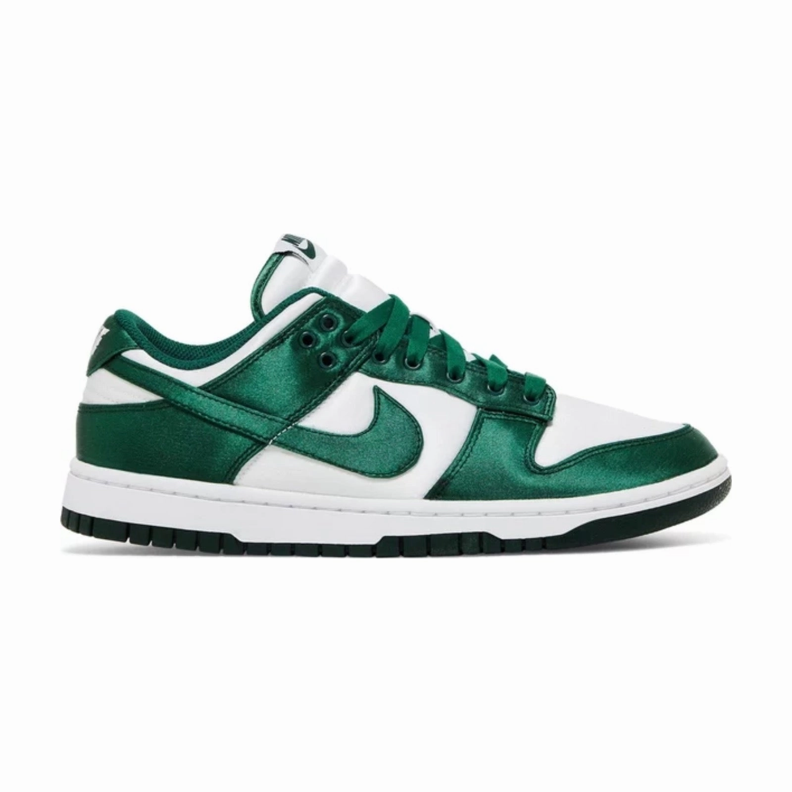 Soft Cushioning Pressure Zoned Cushioning Women's Nike Dunk Low, Satin Green