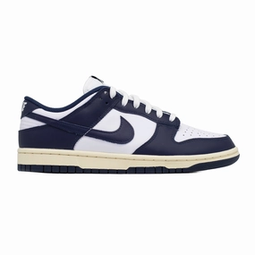 Women's Nike Dunk Low, Vintage Navy Comfort toe