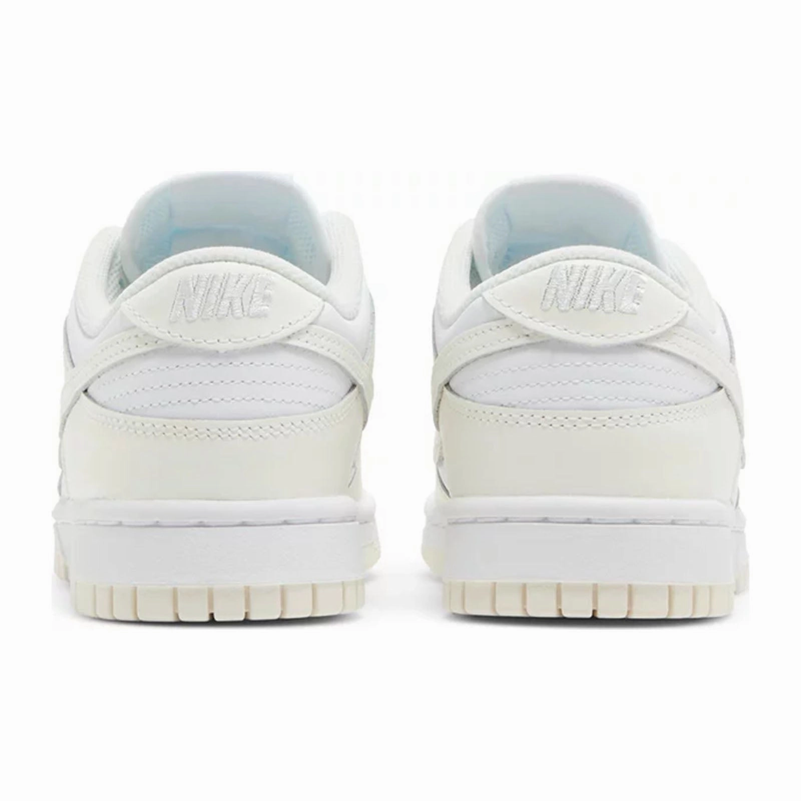 Women's Nike Dunk Low, White Sail Flattering wear