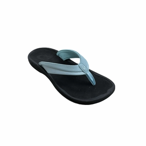 Outdoor Vibe Red Bold Women's Ohana Flip Flop Sandal-Sea Glass/Black