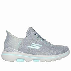 Women's Skechers Slip-ins: Go Golf Walk 5 Grey/Aqua Functional Style