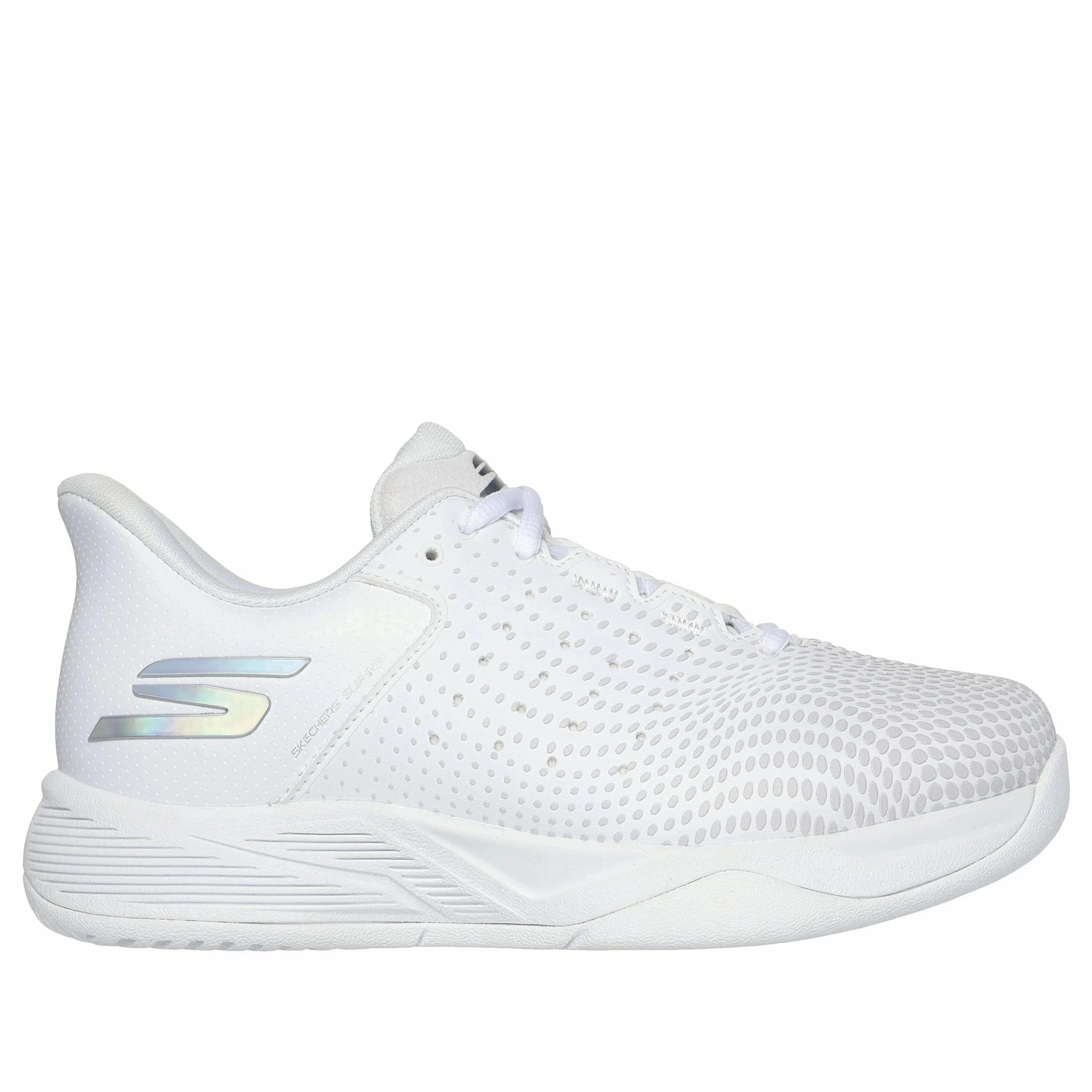 Women's Skechers Slip-ins Relaxed Fit: Viper Court Reload White Grounded Steps