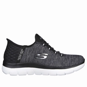 Weekend Comfort Walk Gear Women's Skechers Slip-Ins: Summits-Dazzling Haze Black/White