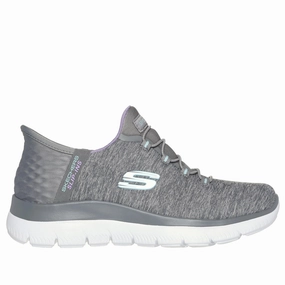 Wind Hike Women's Skechers Slip-Ins: Summits-Dazzling Haze Grey/Multi