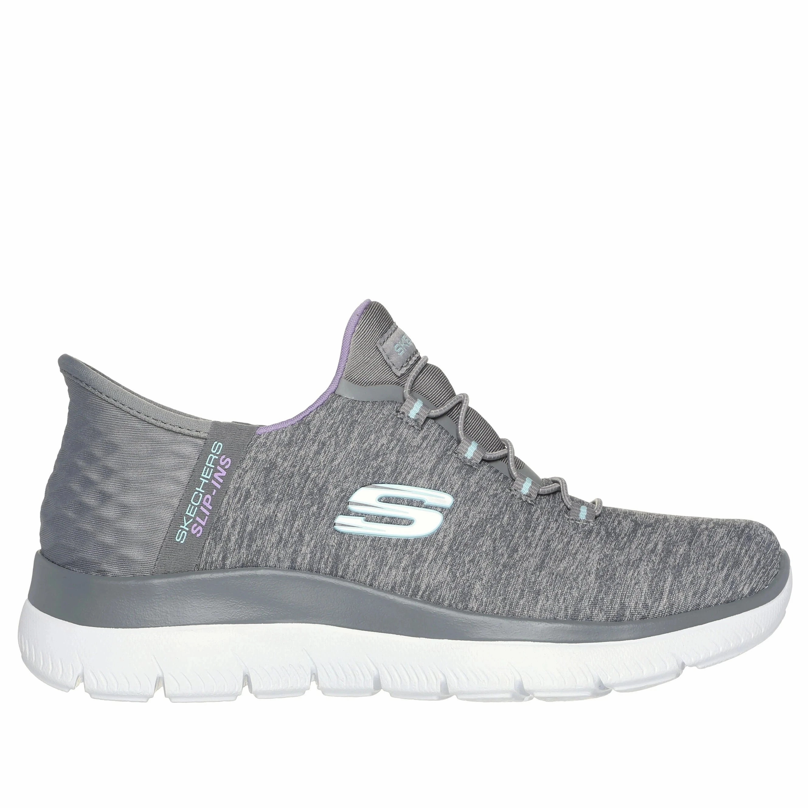 Wind Hike Women's Skechers Slip-Ins: Summits-Dazzling Haze Grey/Multi