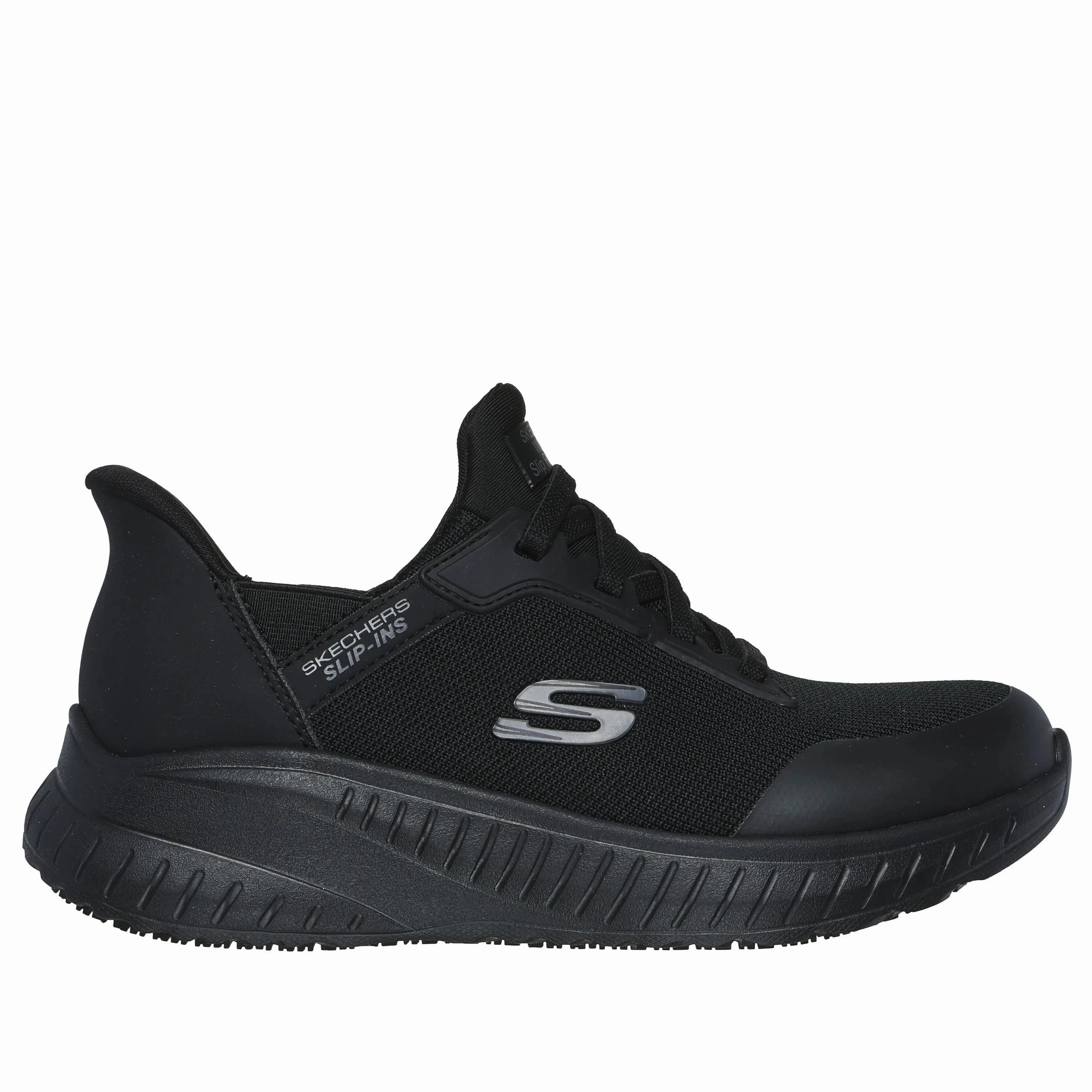 Daily Grind Flip Step Women's Skechers Slip-Ins Work: Squad Chaos SR - Adelo BLK