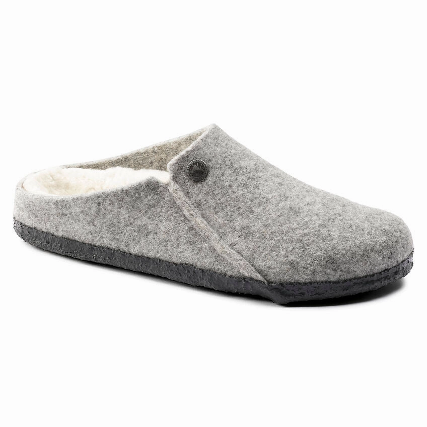 Women's Zermatt Wool/Shearling Light Grey Comfort Adventure Sandals